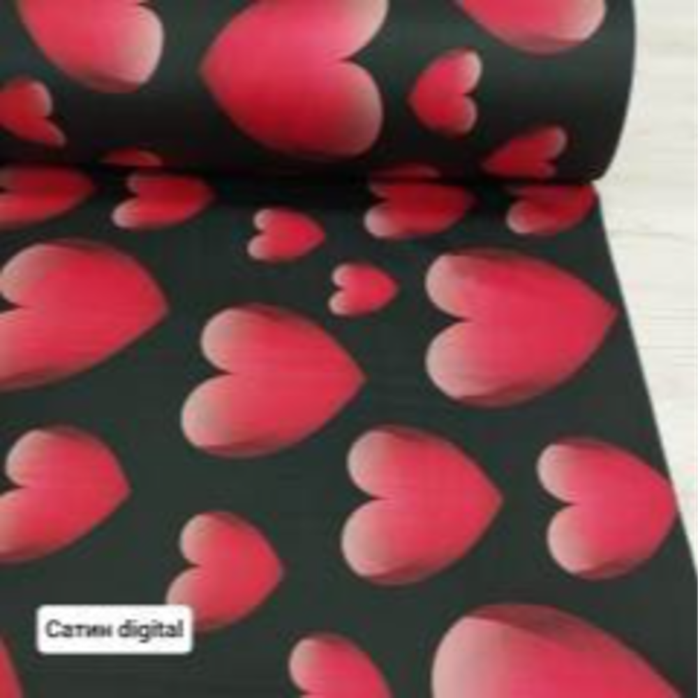 Сатин digital "Love code" СЧ
